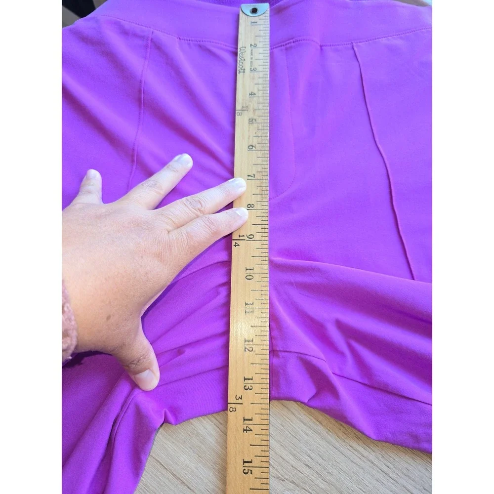 Athleta Vienna Slim Pants Women 12P Purple Stretch Travel athleisure lightweight - Picture 10 of 12